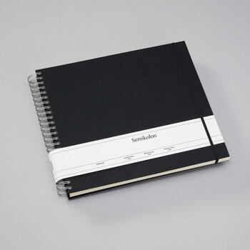 SEMIKOLON Album photos spiralé Maxi Mucho Noir pages crème 34,5x30cm