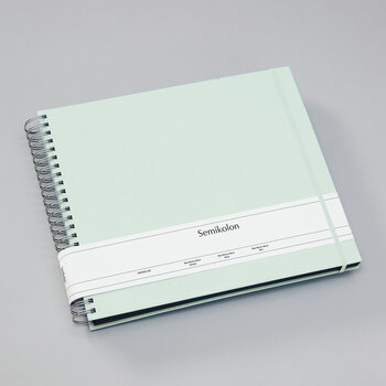 SEMIKOLON Album photos spiralé Maxi Mucho Vert mousse pages noires 34,5x30cm