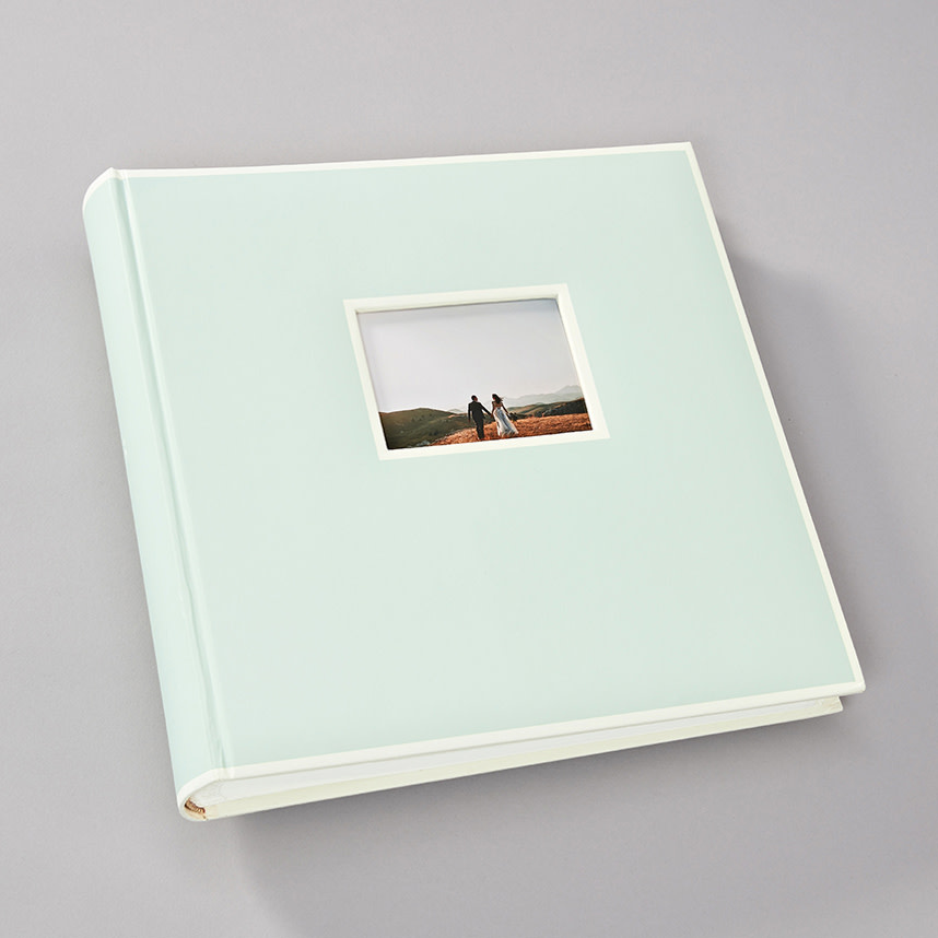 SEMIKOLON Album photos Jumbo Vert Mousse pages crème 30x30cm