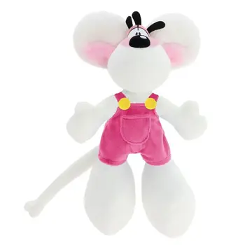 DIDDL Peluche En Salopette Rose 30Cm