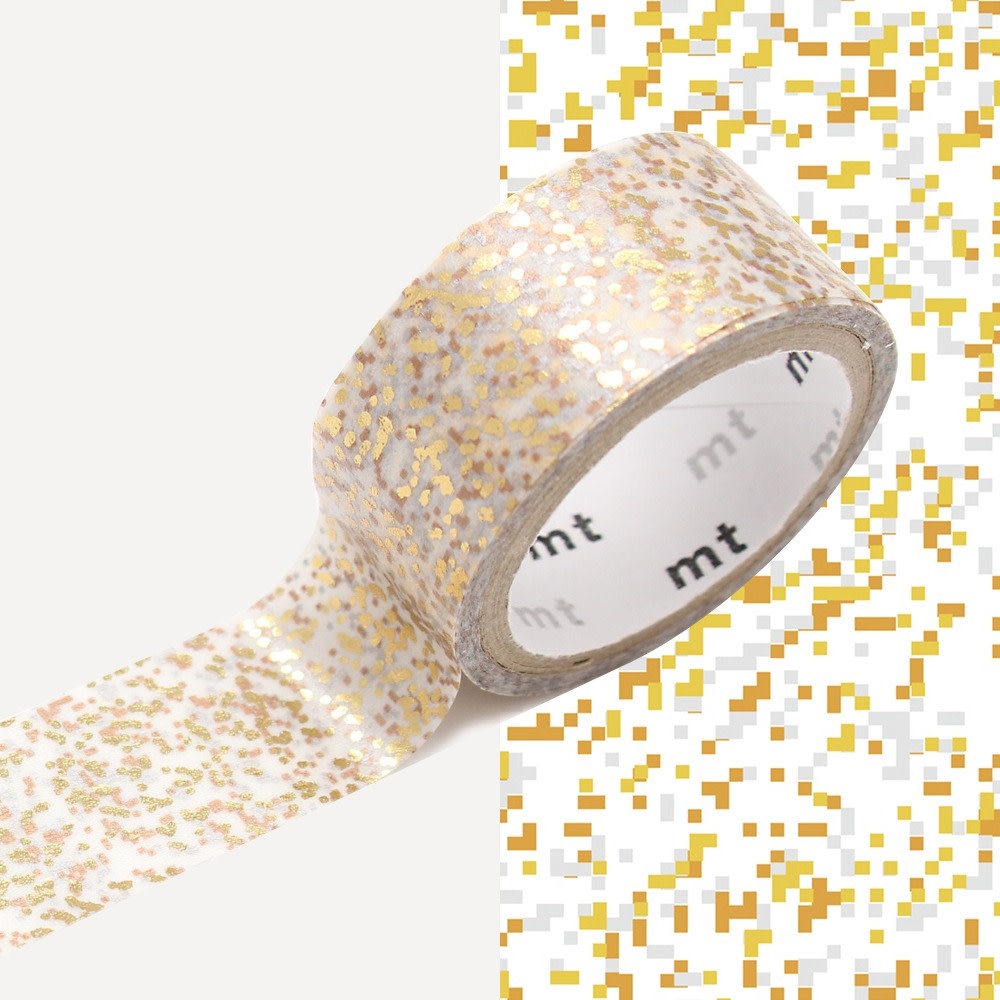 OZ Mt Fab Métallisé - Motif Particules Or / Particle 1,5cmx3m