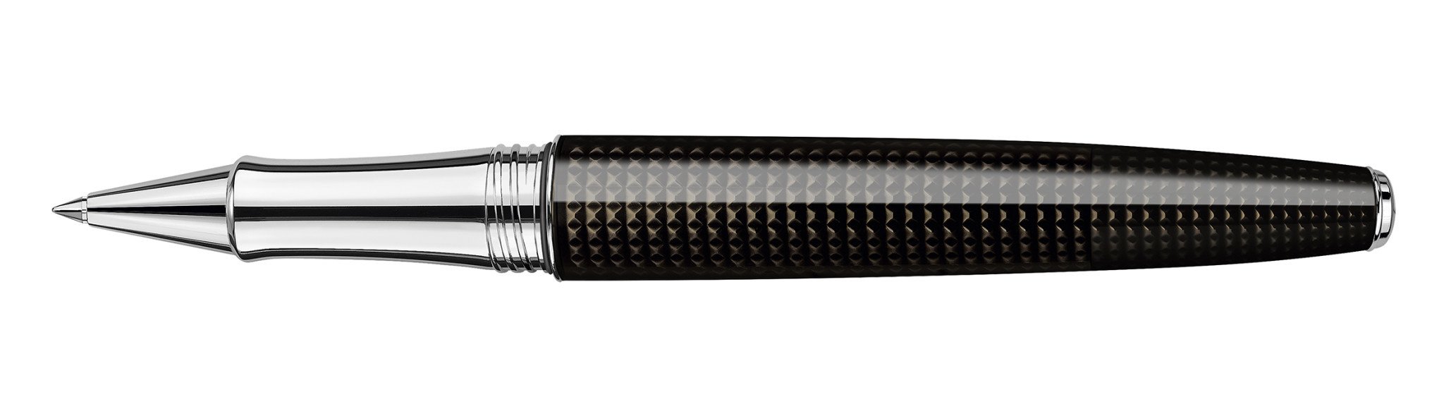 CARAN D'ACHE Stylo Roller, Léman De Nuit Argenté/Rhodié
