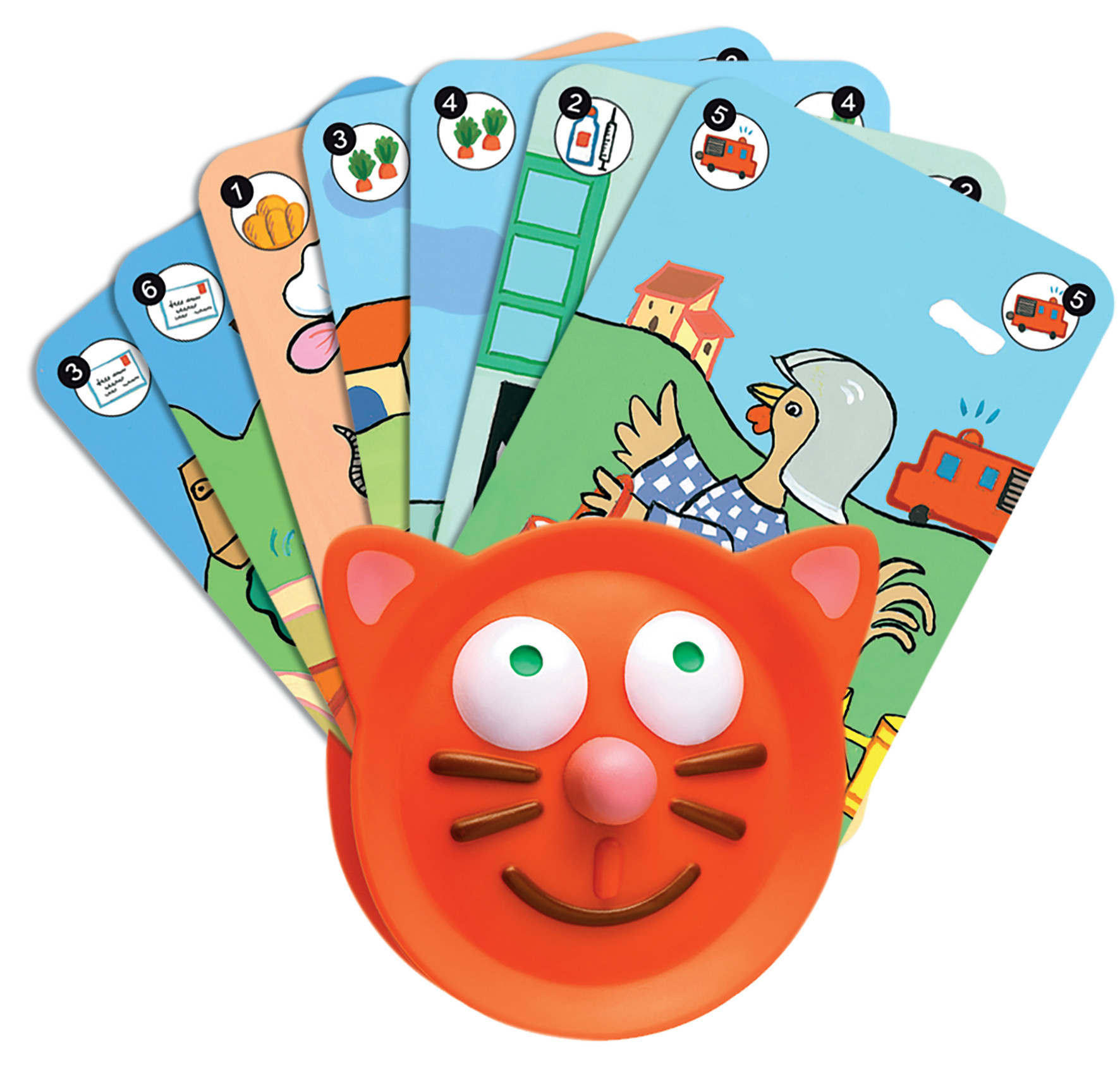 DJECO Jeux De Cartes Porte Cartes - Chat