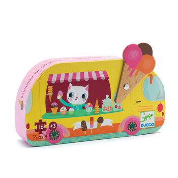 DJECO Puzzles Silhouettes Le Glacier 16 Pcs