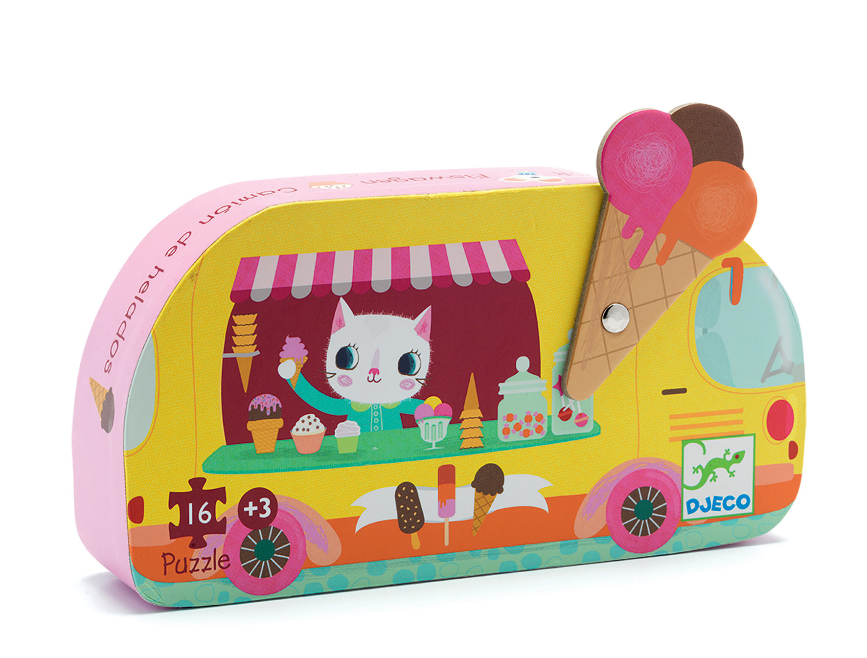 DJECO Puzzles Silhouettes Le Glacier 16 Pcs