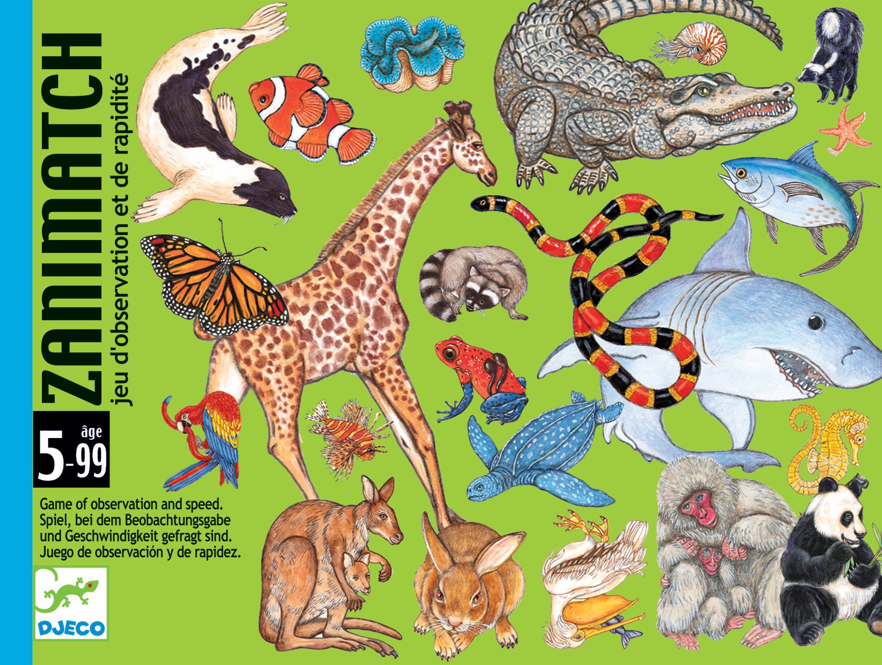 DJECO Jeux De Cartes Zanimatch