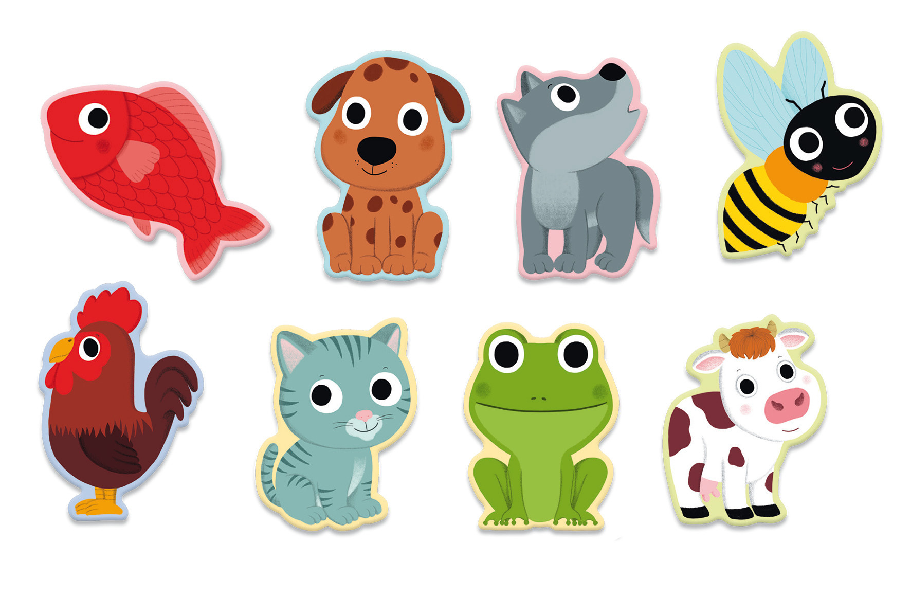 DJECO Jeux De Cartes Des Tout-Petits Little Mime