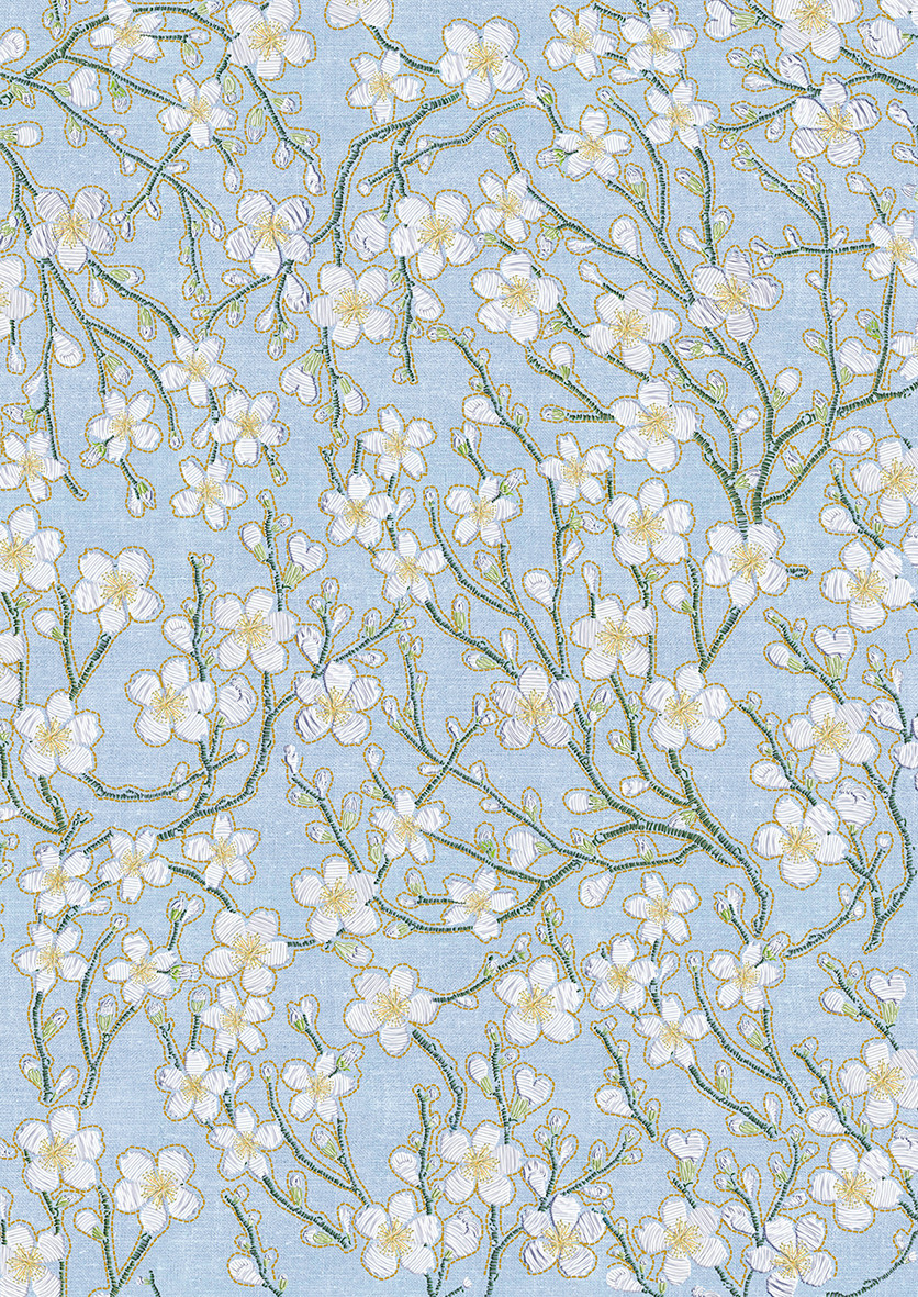 EDITIONS DU DESASTRE Broderie - Cahier 48p lignées 80g - Cerisier 15x21cm