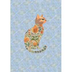 EDITIONS DU DESASTRE Broderie - Cahier 48p lignées 80g - Chat 15x21cm