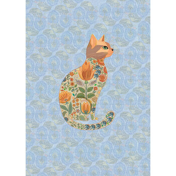 EDITIONS DU DESASTRE Broderie - Cahier 48p lignées 80g - Chat 15x21cm