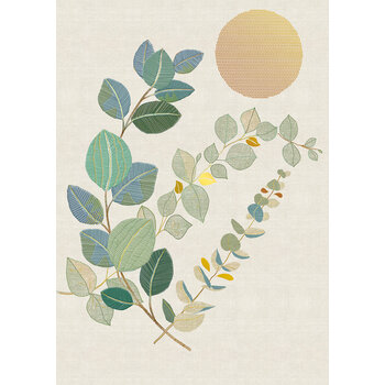 EDITIONS DU DESASTRE Broderie - Cahier 48p lignées 80g  - Eucalyptus 15x21cm