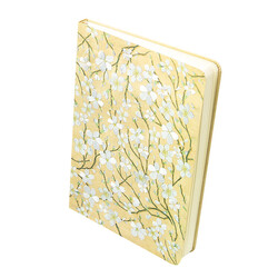 EDITIONS DU DESASTRE Broderie - Carnet brodé 192p lignées 100g - Cerisier 14,5x20,5cm