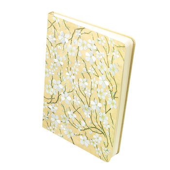 EDITIONS DU DESASTRE Broderie - Carnet brodé 192p lignées 100g - Cerisier 14,5x20,5cm