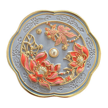 EDITIONS DU DESASTRE Broderie- miroir - Poisson ∅ 8cm