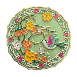 EDITIONS DU DESASTRE Broderie- miroir - Colibri ∅ 8cm