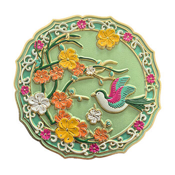EDITIONS DU DESASTRE Broderie- miroir - Colibri ∅ 8cm