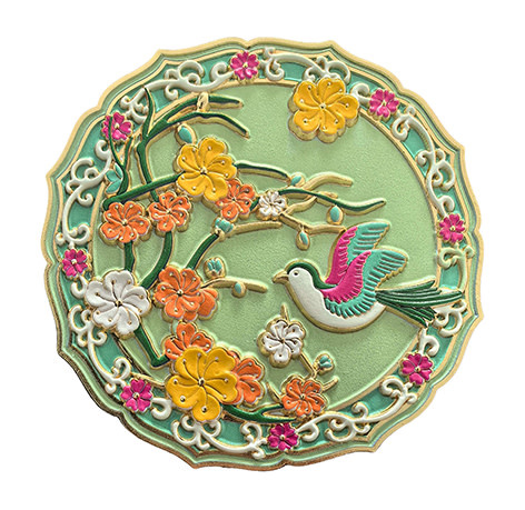 EDITIONS DU DESASTRE Broderie- miroir - Colibri ∅ 8cm