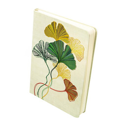 EDITIONS DU DESASTRE Broderie - Carnet brodé 192p lignées 100g - Gingko 14,5x20,5cm