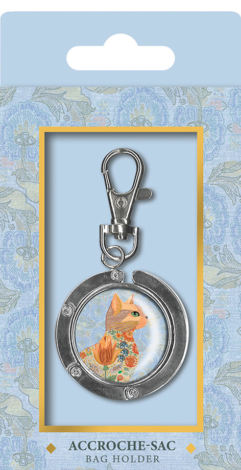 EDITIONS DU DESASTRE Broderie - Accroche-sac - Chat 8cm