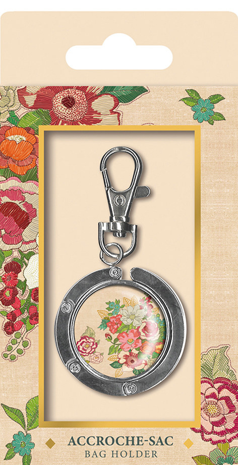 EDITIONS DU DESASTRE Broderie - Accroche-sac - Fleurs 8cm