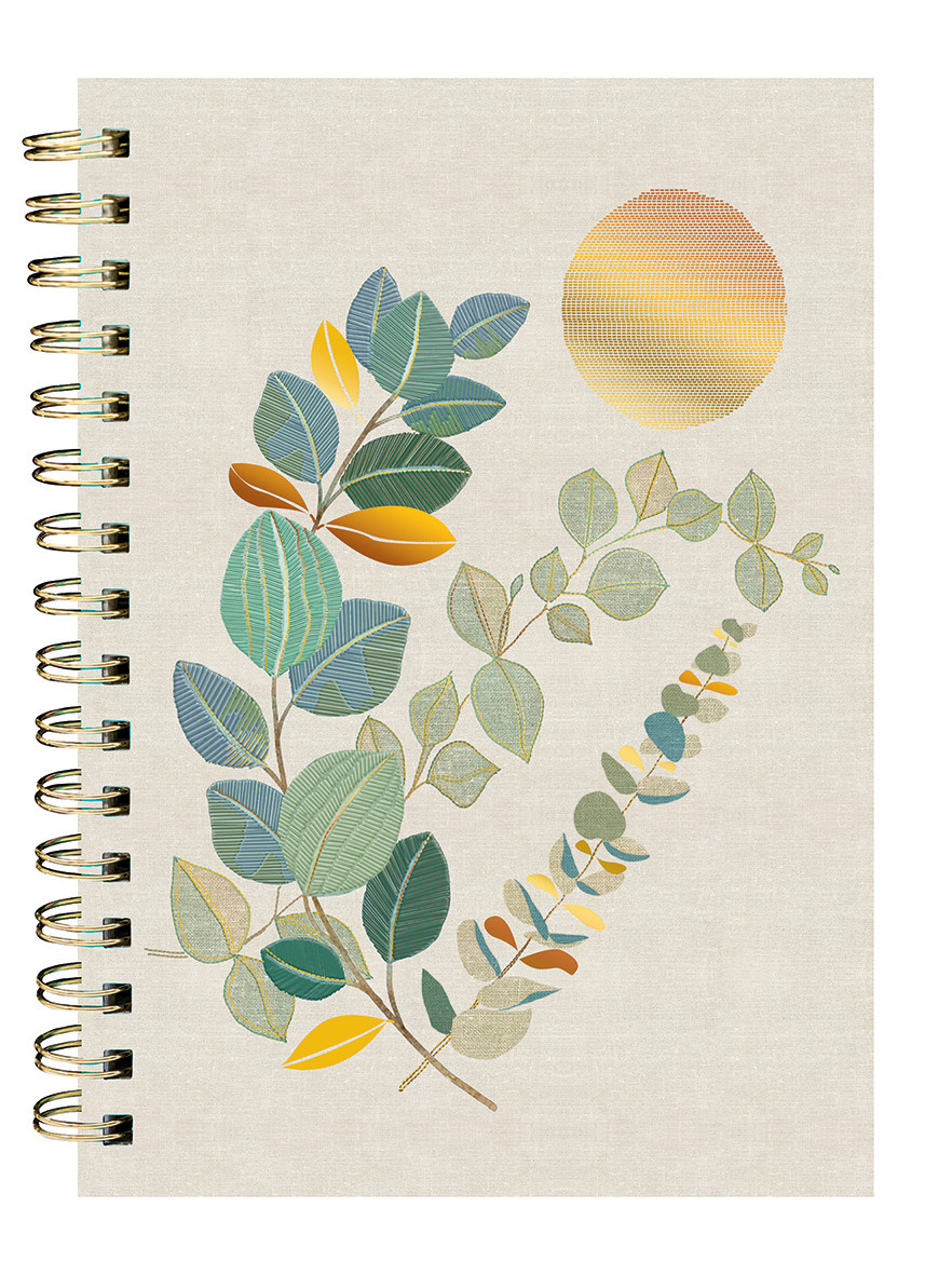 EDITIONS DU DESASTRE Broderie - Carnet à spirales 192p lignées 100g - Cerisier 16x21cm