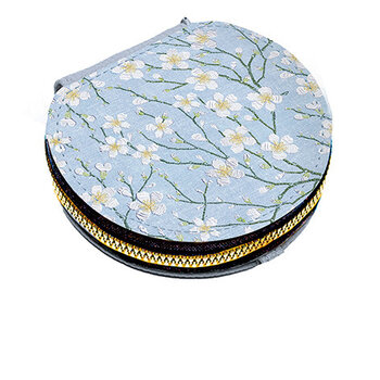 EDITIONS DU DESASTRE Broderie - Porte-monnaie rond - Cerisier ∅ 10cm