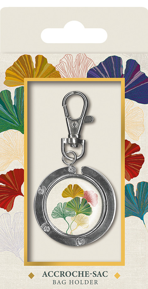 EDITIONS DU DESASTRE Broderie - Accroche-sac - Gingko 8cm