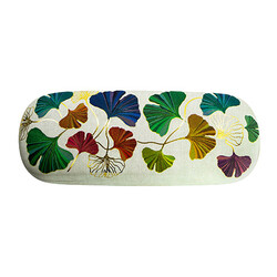 EDITIONS DU DESASTRE Broderie - Boîte à lunettes - Gingko 16,5x6x4cm