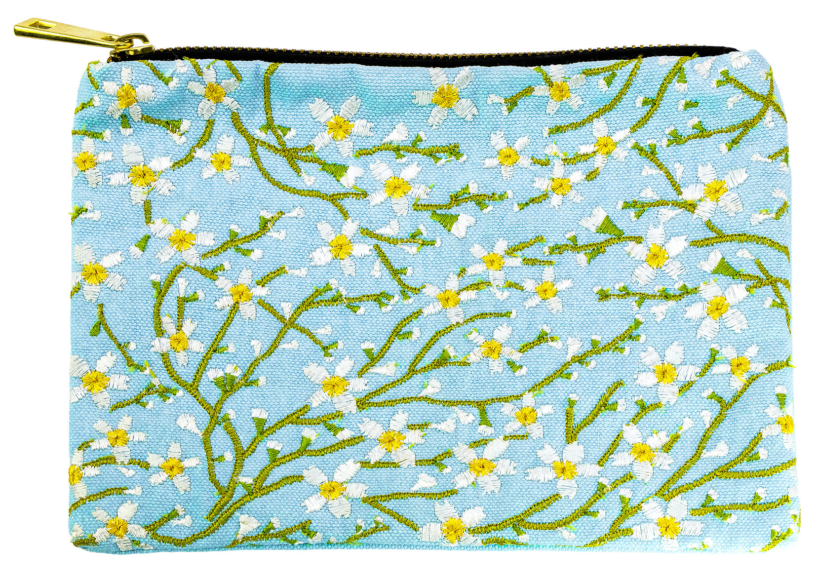 EDITIONS DU DESASTRE Broderie - Pochette brodée MM - Cerisier 20x15cm
