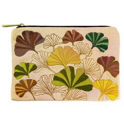 EDITIONS DU DESASTRE Broderie - Pochette brodée MM - Gingko 20x15cm