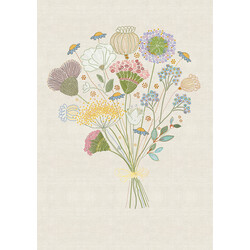 EDITIONS DU DESASTRE Broderie - Cahier 48p lignées 80g - Bouquet 15x21cm