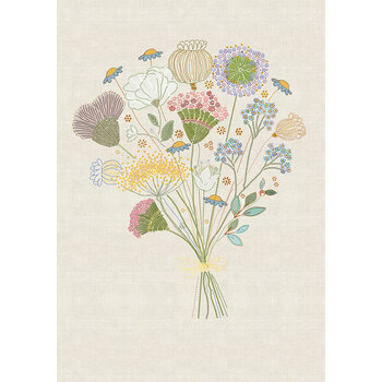 EDITIONS DU DESASTRE Broderie - Cahier 48p lignées 80g - Bouquet 15x21cm