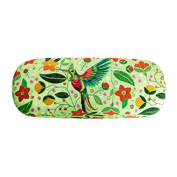 EDITIONS DU DESASTRE Broderie - Boîte à lunettes - Colibri 16,5x6x4cm