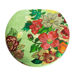 EDITIONS DU DESASTRE Broderie - Boîte à bijoux - Fleurs 7,5x7x3cm