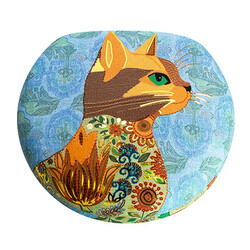 EDITIONS DU DESASTRE Broderie - Boîte à bijoux - Chat 7,5x7x3cm