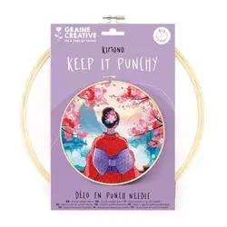GRAINE CREATIVE Kit Punch Needle Kimono Ø250 Mm