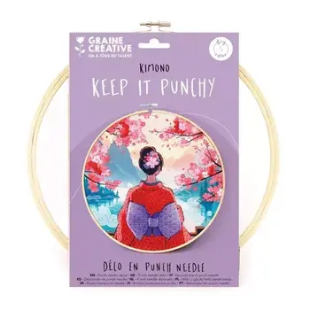 GRAINE CREATIVE Kit Punch Needle Kimono Ø250 Mm