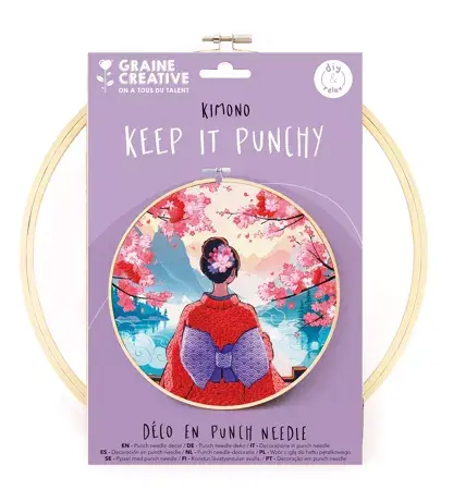 GRAINE CREATIVE Kit Punch Needle Kimono Ø250 Mm