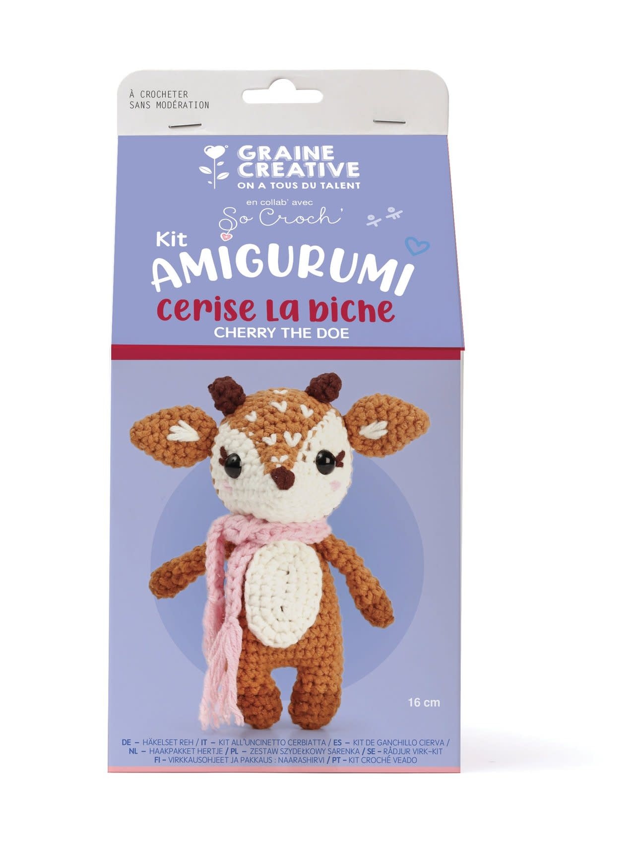 GRAINE CREATIVE Kit Crochet Biche 170 Mm