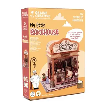 GRAINE CREATIVE Vitrine 3D Bois Bakehouse