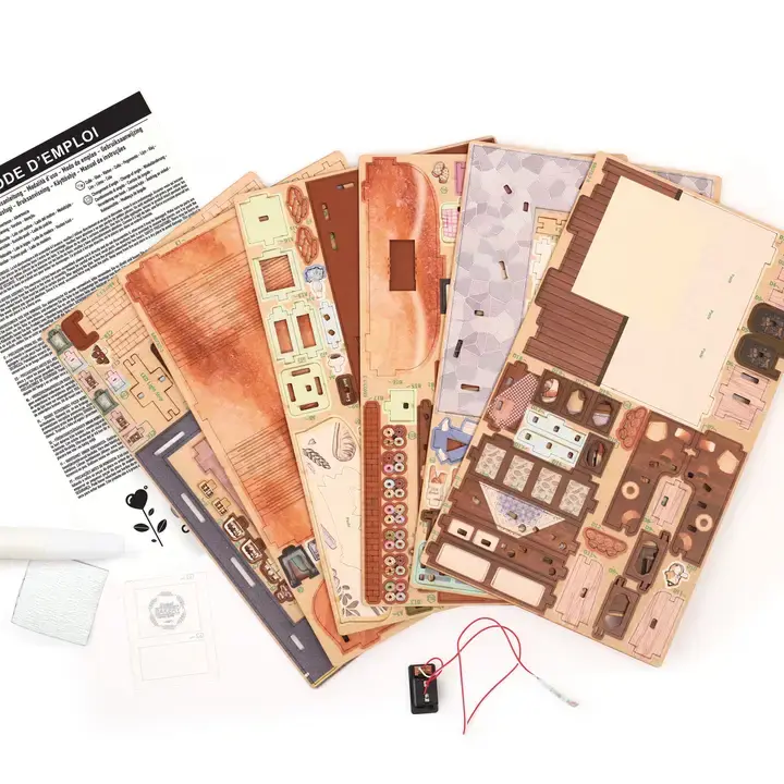 GRAINE CREATIVE Vitrine 3D Bois Bakehouse