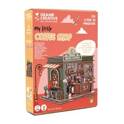 GRAINE CREATIVE Vitrine 3D Bois Coffee Shop