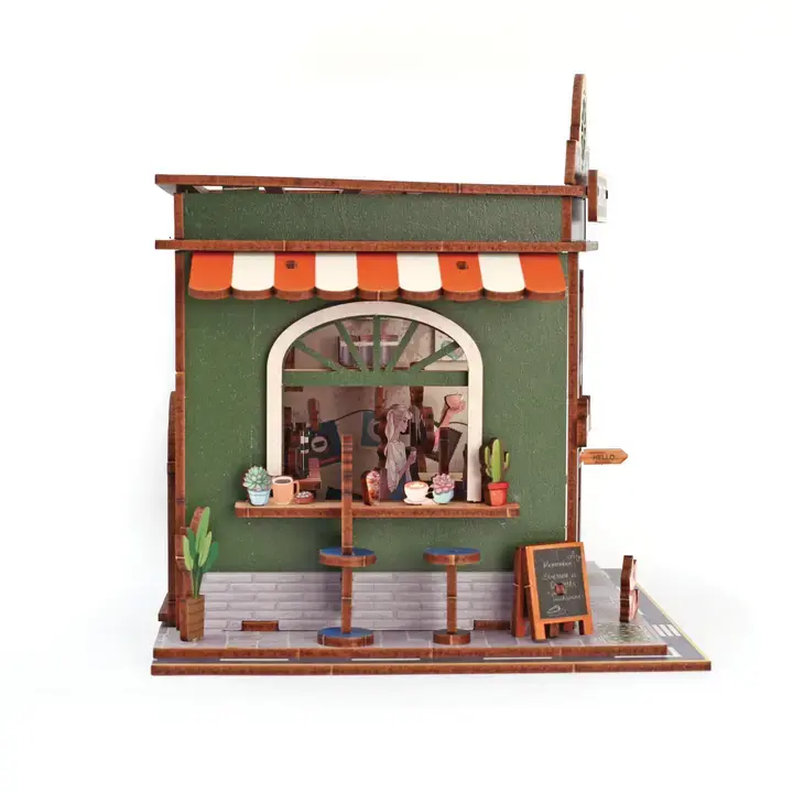 GRAINE CREATIVE Vitrine 3D Bois Coffee Shop