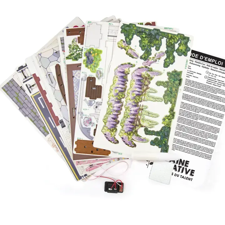 GRAINE CREATIVE Vitrine 3D Bois Flower Shop