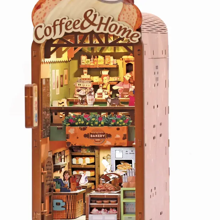 GRAINE CREATIVE Maquette 3D Bois Cosy Coffee