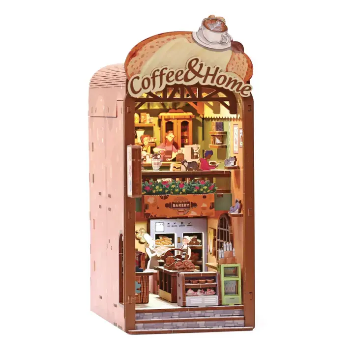 GRAINE CREATIVE Maquette 3D Bois Cosy Coffee