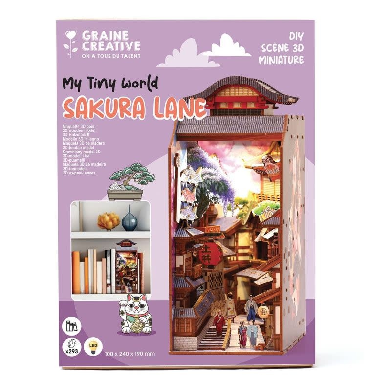 GRAINE CREATIVE Maquette 3D Bois Sakura Lane
