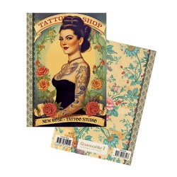 Gt Carnet Mot De Passe 48 Pages 10 X 15 Cm - Femme Tatouée