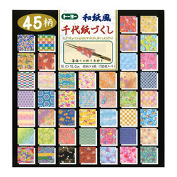TOYO Véritable Origami Japonais - Toyo 180 Feuilles 45 Motifs 15x15cm