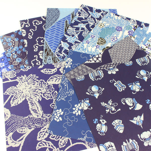 TOYO Véritable Origami Japonais - 10 Feuilles 10 Motifs 15x15cm